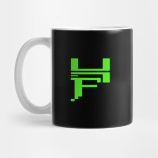 Hyperbolic Fabrications retro monogram/logo *front/back design* Mug